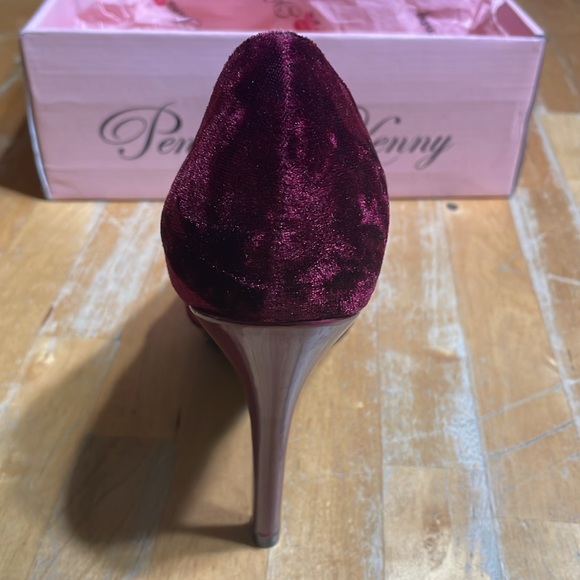 New Penny loves Kenny Opus PF velvet heels - Picture 4 of 8